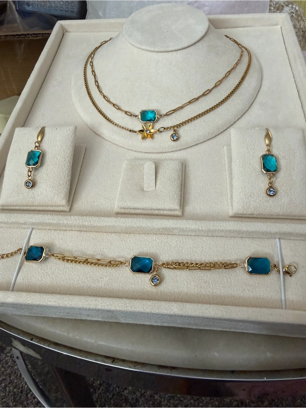 March Birthstone Jewelry set